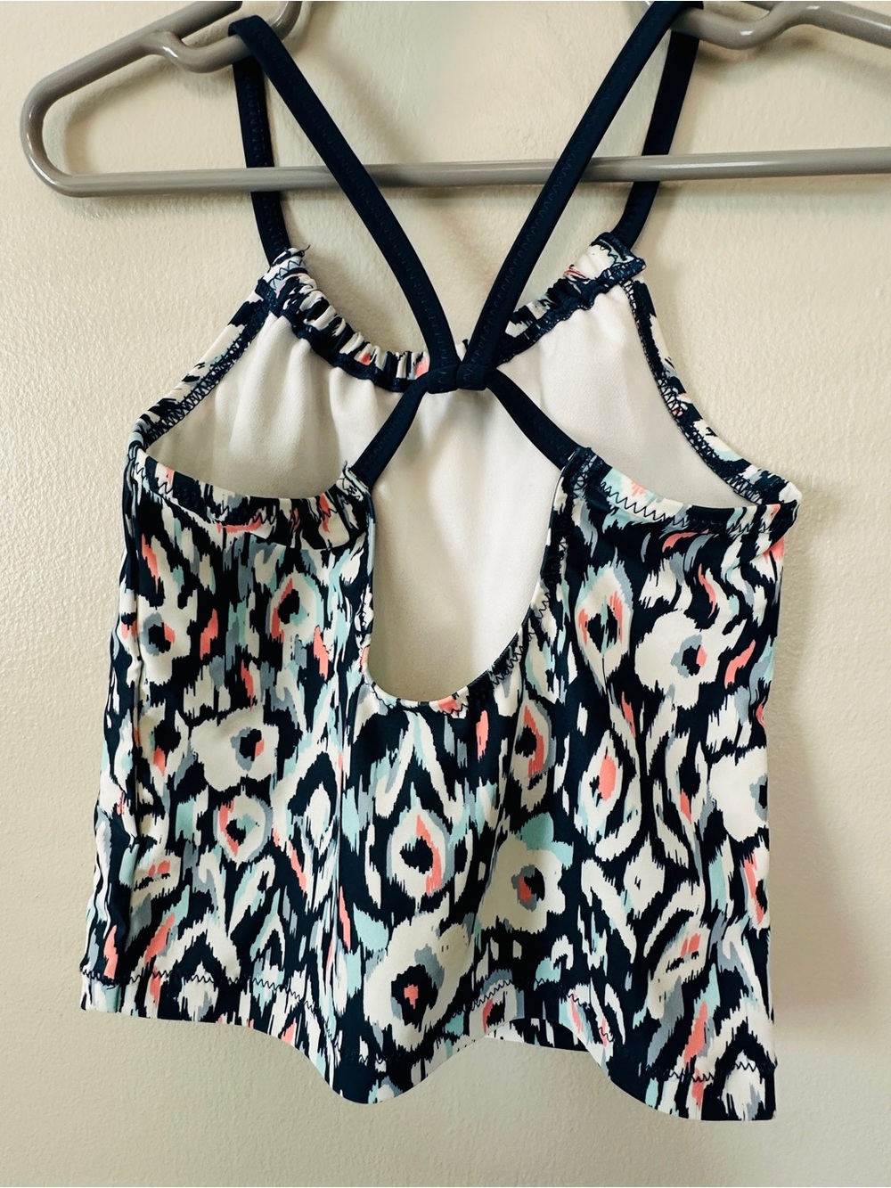 EUC OshKosh Bigosh Girls' Navy Floral Tankini Two-Piece Swimsuit in Size 4T - Picture 4 of 6